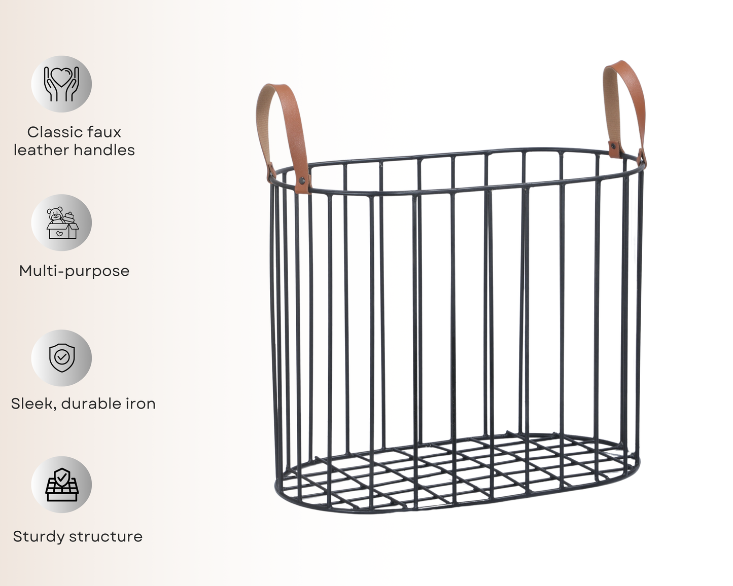 Oval Metal Basket