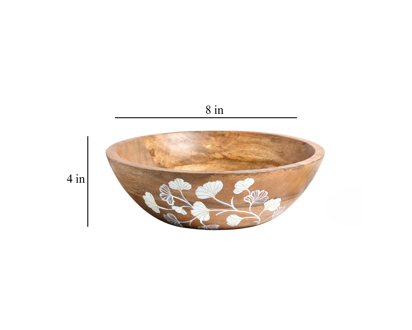 Lily wooden Fruit bowl
