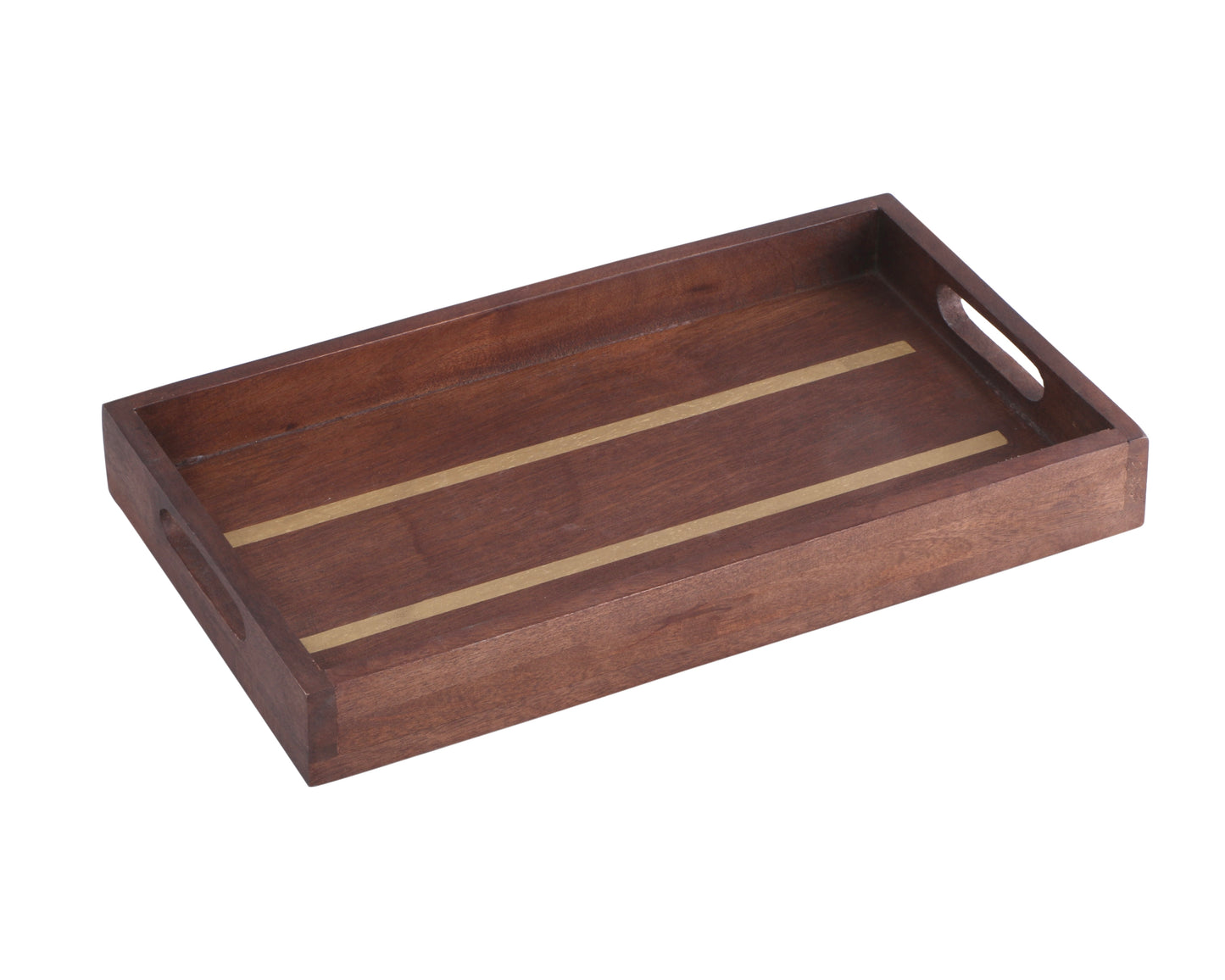 Luxe Rectangular Wooden Tray (With 4 FREE Wooden Coasters)
