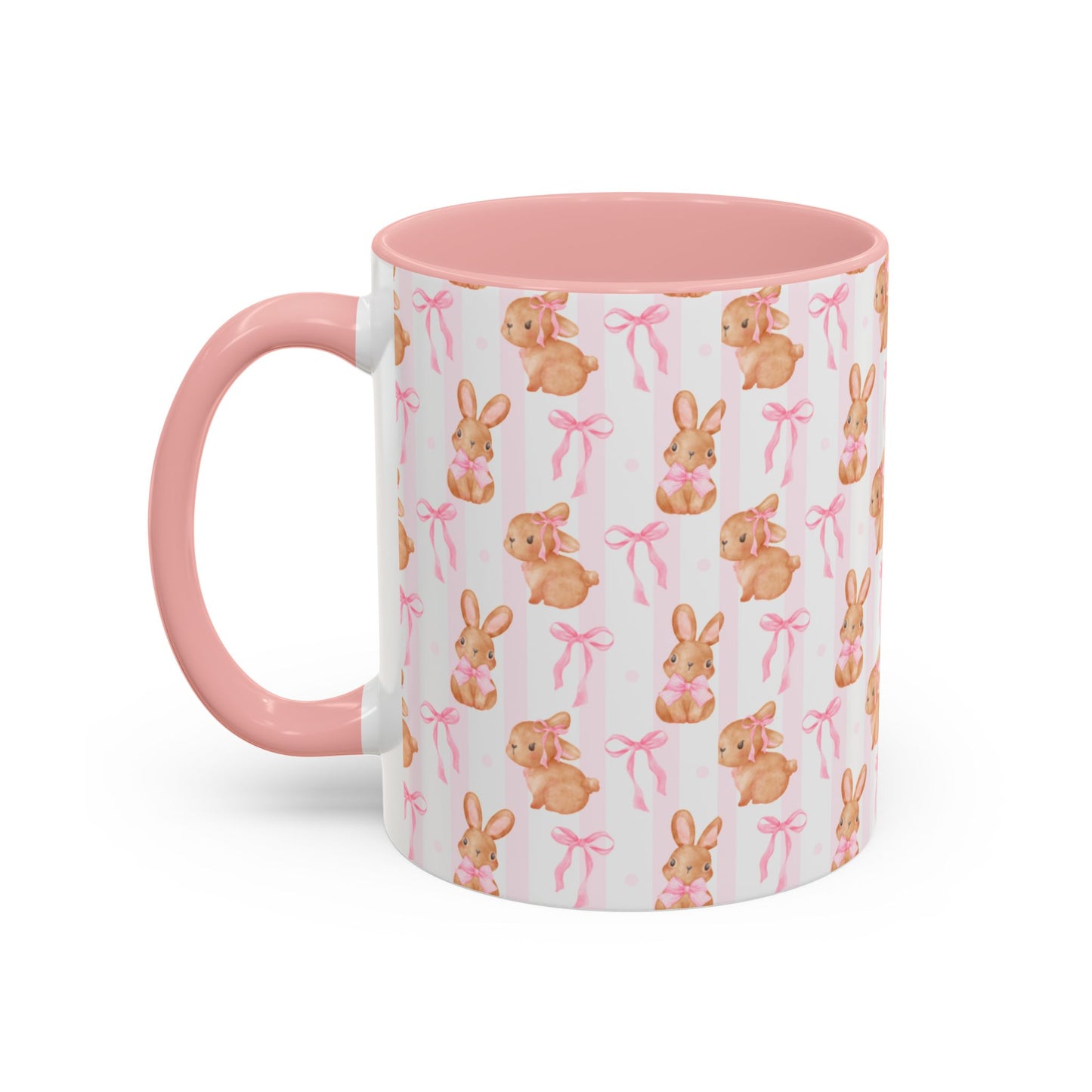 Bunny with Pink bow ceramic mug || 350ML