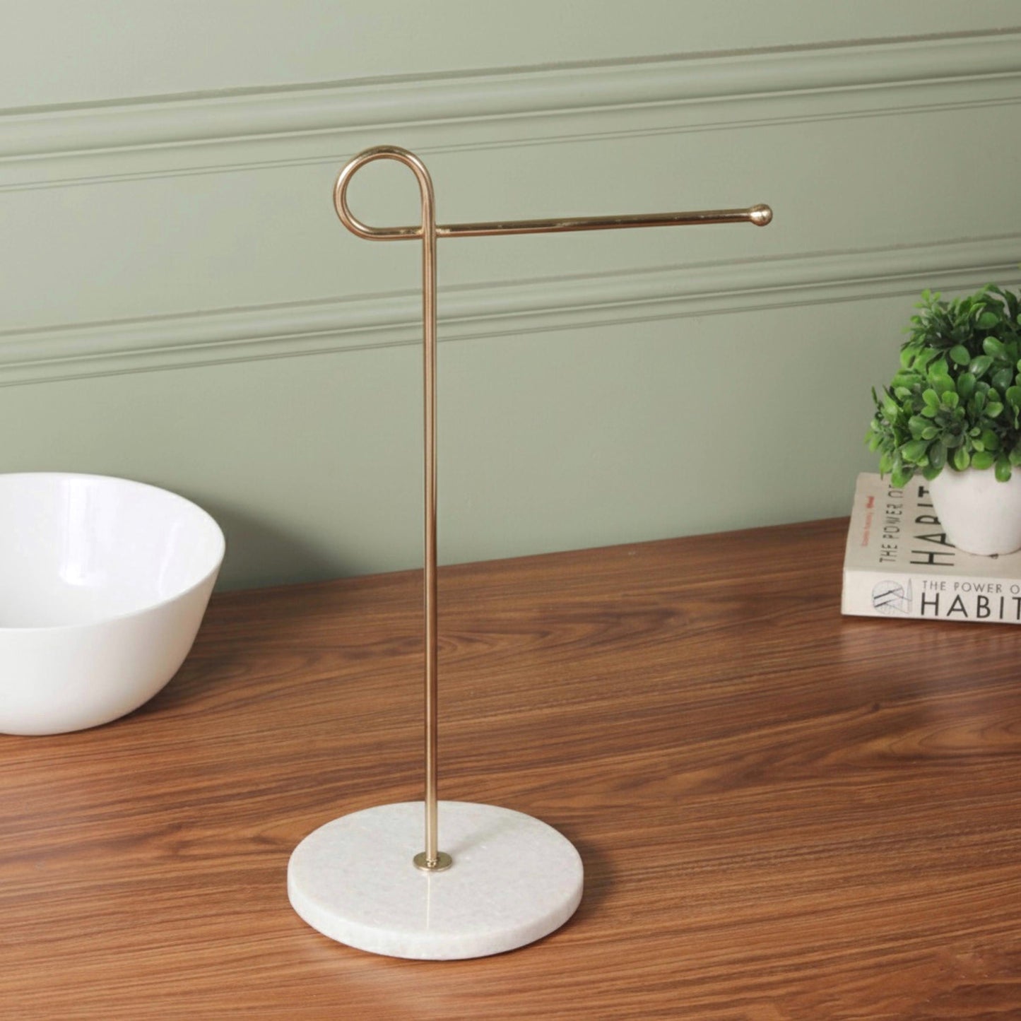 Luxe Marble Towel Holder