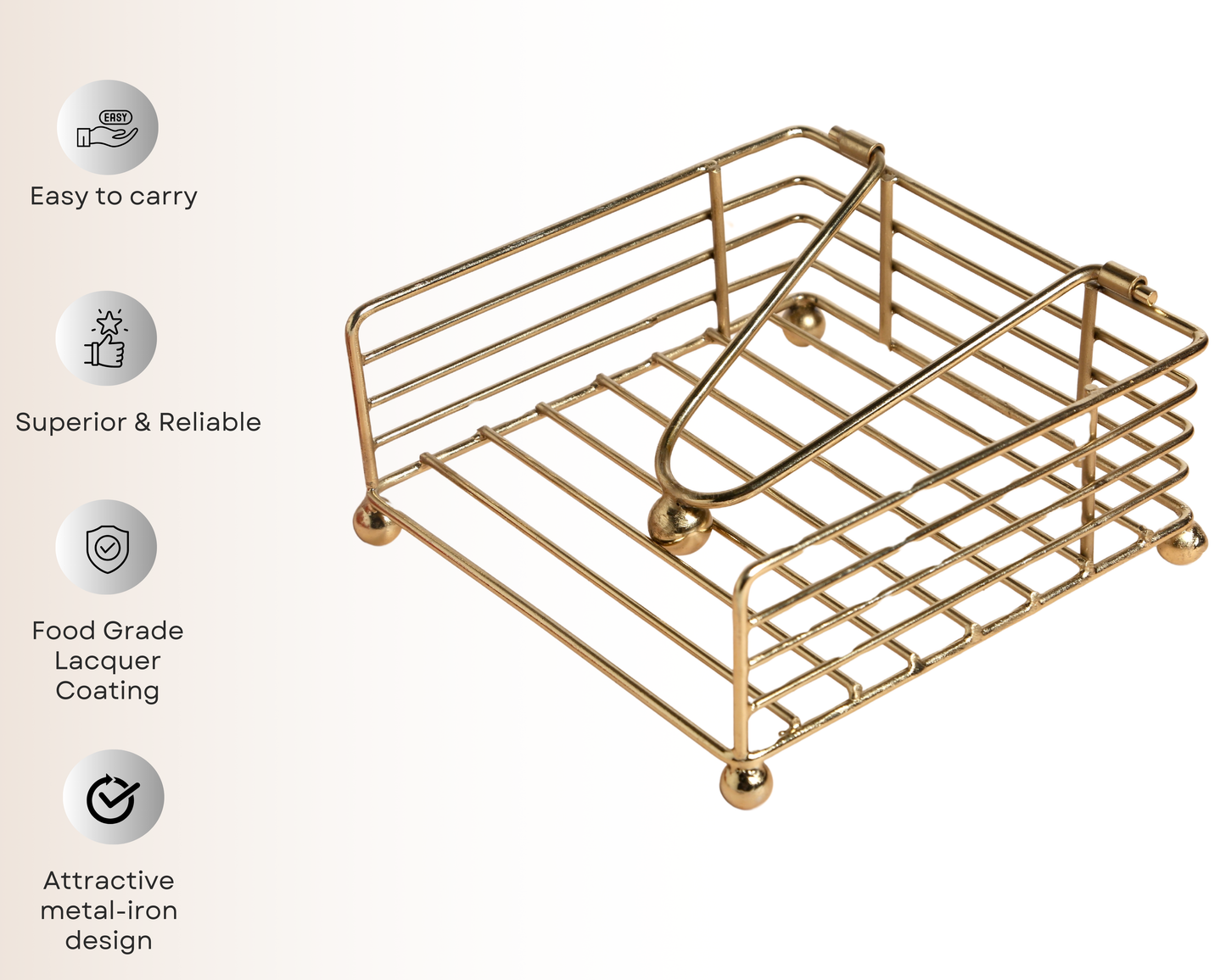 SPARK Golden Napkin Holder