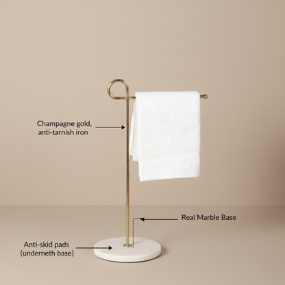 Luxe Marble Towel Holder