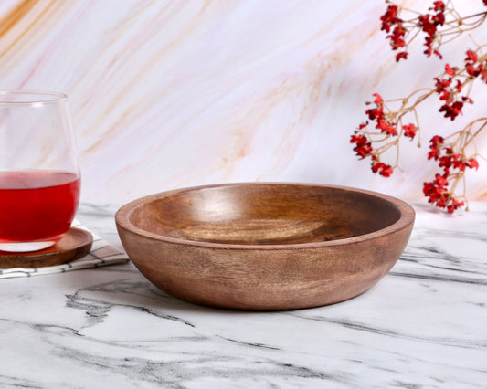 Mango Wood Salad Bowl