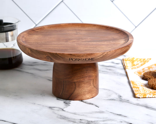 Acacia Wood Cake Stand