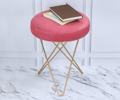 POOKIE Metal Ottoman Stool